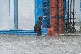 RUSSIA-VLADIVOSTOK-HEAVY RAIN