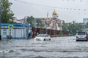 RUSSIA-VLADIVOSTOK-HEAVY RAIN