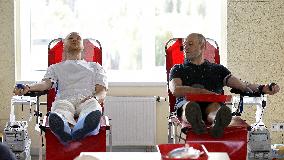 Blood donation centre in Kyiv