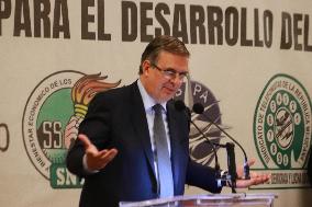 'Trade Union Dialogue' Meeting With Marcelo Ebrard