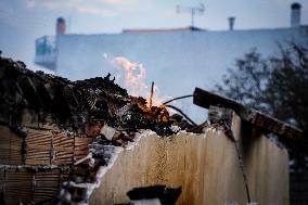 Wildfire On Mount Parnitha In Athens