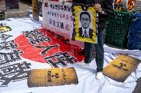 Hong Kong Protest Against Japan Releasing Fukushima Water Into Sea