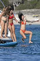 Players Of The Spanish Women's Soccer Team Enjoy A Break - Ibiza