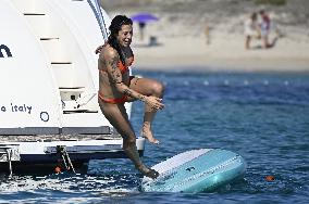 Players Of The Spanish Women's Soccer Team Enjoy A Break - Ibiza