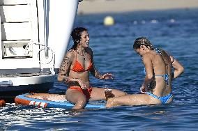 Players Of The Spanish Women's Soccer Team Enjoy A Break - Ibiza