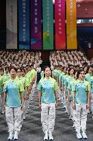 (SP)CHINA-HANGZHOU-ASIAN GAMES-VOLUNTEERS-COMMENCEMENT CEREMONY (CN)