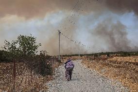 Wildfire Continue In Western Turkey