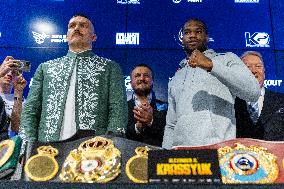 Press Conference Before Usyk Vs Dubois Boxing Fight