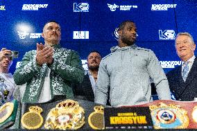 Press Conference Before Usyk Vs Dubois Boxing Fight