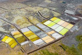 Beidechi Salt Farm in Ordos