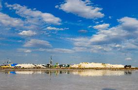 Beidechi Salt Farm in Ordos