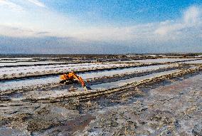 Beidechi Salt Farm in Ordos