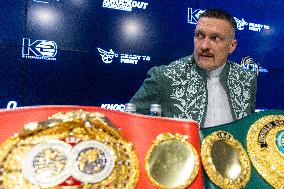Press Conference Before Usyk Vs Dubois Boxing Fight