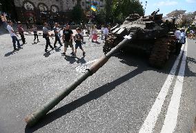 The Independence Day Of Ukraine In Kyiv, Amid Russia's Invasion Of Ukraine