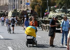 The Independence Day Of Ukraine In Kyiv, Amid Russia's Invasion Of Ukraine