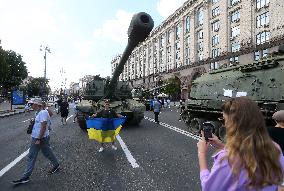 The Independence Day Of Ukraine In Kyiv, Amid Russia's Invasion Of Ukraine