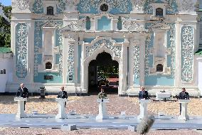 Leaders Of Lithuania,Portugal,Norway And Bosnia And Herzegovina Visits Ukraine To Take Part At The Independence Day Celebration,