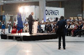 Bruno Le Maire and Roland Lescure on visit at Groupe Fournier - Thones