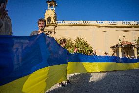 Ukrainian Independence Day In Barcelona.