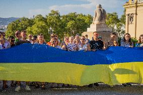Ukrainian Independence Day In Barcelona.