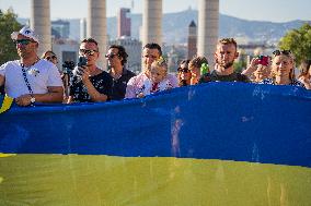 Ukrainian Independence Day In Barcelona.