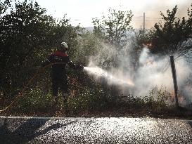 Wildfire Rages In Navarra - Spain