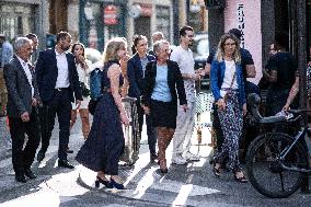 Elisabeth Borne Visit To The 9th District - Paris