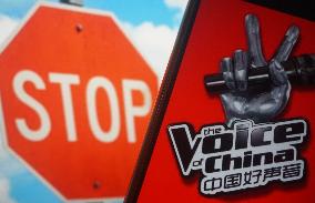 Photo Illustration The Voice of China Suspended