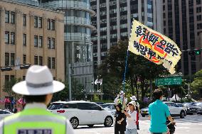 SOUTH KOREA-SEOUL-PROTEST-JAPAN'S NUCLEAR WASTEWATER DISCHARGE