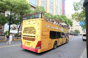 Open-top Bus Disappear in Shanghai