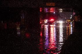 Severe Storm Rolls Through Metro-Detroit Causing Floods