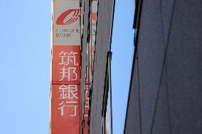 Chikuho Bank signboard and logo