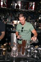 Mark Wahlberg At Papi Steak - Miami