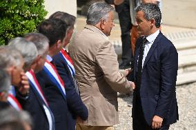 Gerald Darmanin on visit in Nimes