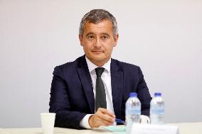Gerald Darmanin Visits The Central Police Station - Nimes
