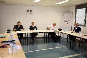 Gerald Darmanin Visits The Central Police Station - Nimes