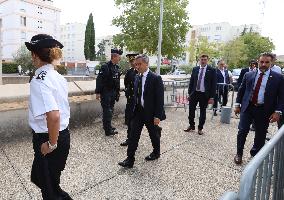 Gerald Darmanin Visits The Central Police Station - Nimes