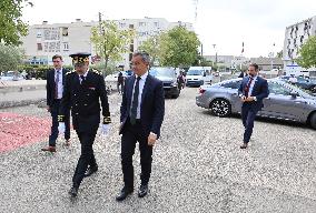 Gerald Darmanin Visits The Central Police Station - Nimes