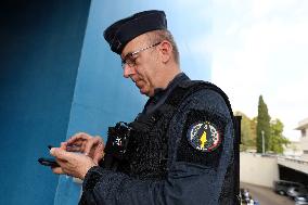 Gerald Darmanin Visits The Central Police Station - Nimes