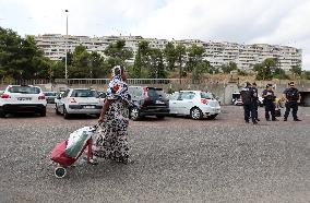 The "Cité of Pissevin" in Nimes after 2 dead in drug violence