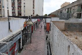 The "Cité of Pissevin" in Nimes after 2 dead in drug violence