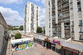 The "Cité of Pissevin" in Nimes after 2 dead in drug violence