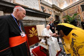 Pope Francis In Private Audience - Vatican