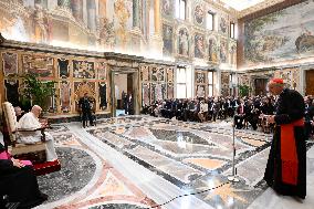 Pope Francis In Private Audience - Vatican