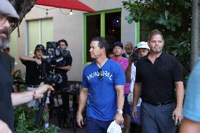 Mark Wahlberg spotted at Roccos Tacos Delray Beach
