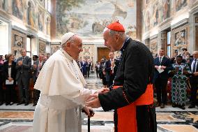 Pope Francis In Private Audience - Vatican