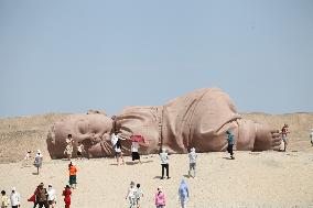 Gobi Desert Landmark Sculpture Works in Guazhou