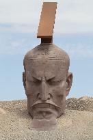 Gobi Desert Landmark Sculpture Works in Guazhou