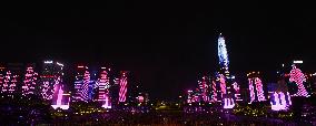 CHINA-SHENZHEN-LIGHT SHOW-CELEBRATION (CN)