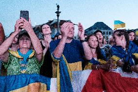 Ukraine Independence Day Celebration In Warsaw, Poland